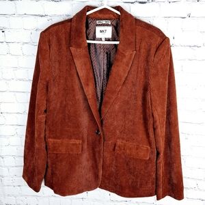 MKT STUDIO | Vancouver corduroy 1 button surgeon cuff blazer jacket